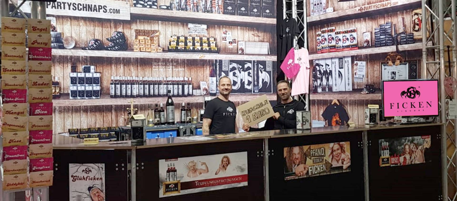 Ein typischen Messestand - die Menschenmassen haben wir weg retuschiert.